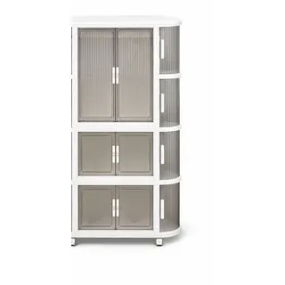 Foldable Multi-Layer Storage Cabinet with Wheels - Product Details