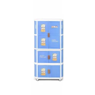 Cute Multi-Layer Kids Storage Cabinet with Wheels - Product Details