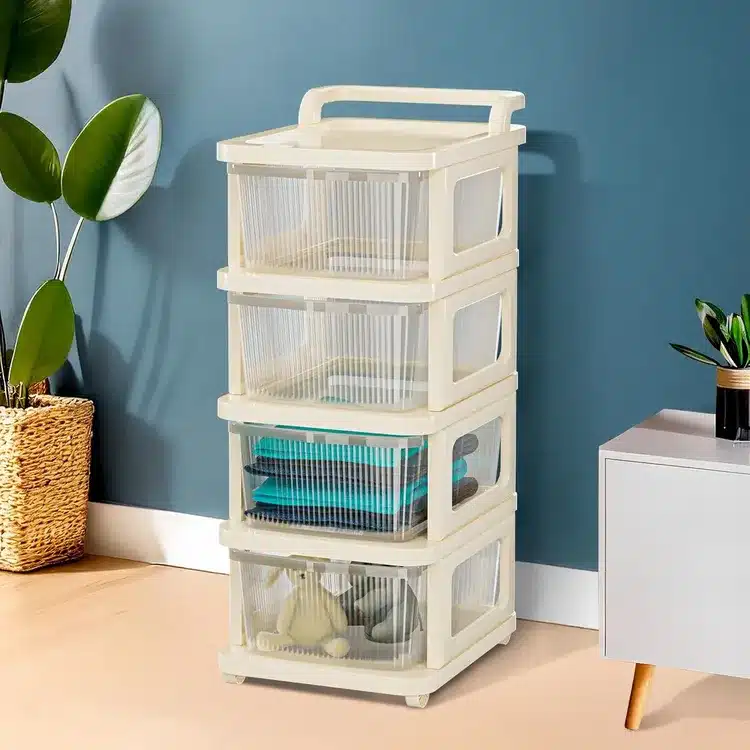 Multi-Layer Plastic Drawer Storage Organizer with Transparent Design - Product Details